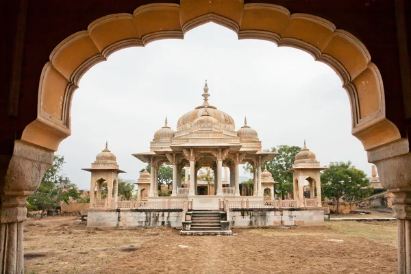 Maharajas of Jaipur cremation ground and monuments — стокове фото