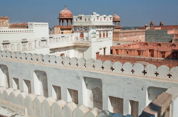 Labirinto de parede do século XVI Junagarh Fort — Fotografia de Stock