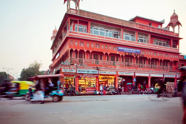 Evening view on the street of India — 스톡 사진