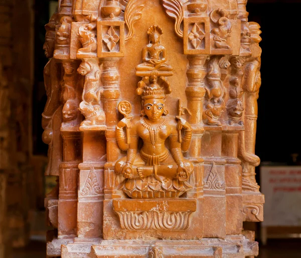 Bas-relief of Goddess Tara, female Buddha. — Stock Photo, Image