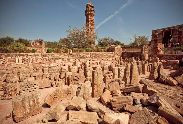 Indiában az Chittorgarh erőd romjai — Stock Fotó