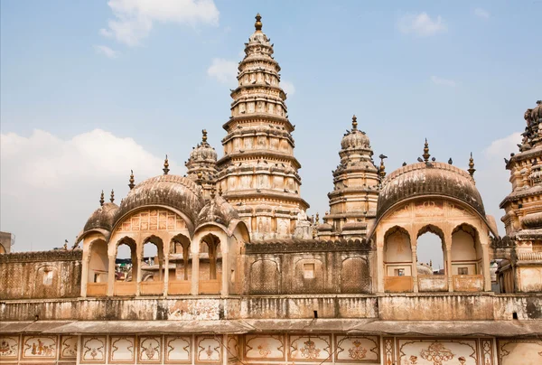 Архітектурні ідеї історичних стін і веж індуїстського храму Ліцензійні Стокові Зображення