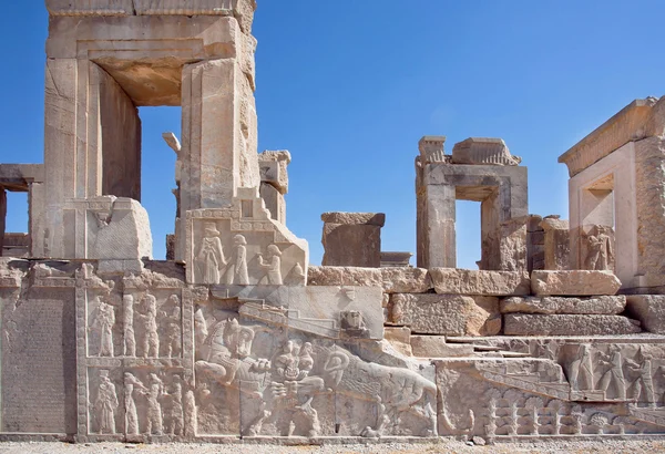 UNESCO dünya mirası, duvarlar City Persepolis, Iran. 
