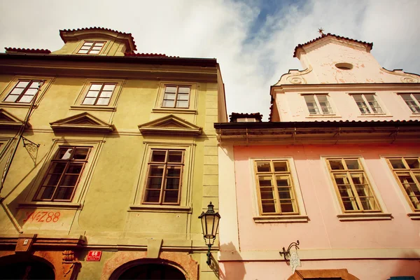 Two ancient buildings in Barocco style with colorful. UNESCO World Heritage Register — ストック写真