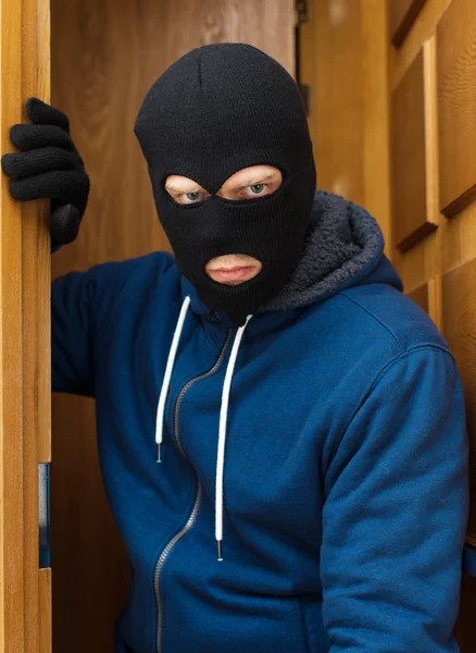 Thief entering the private property. — Stock Photo, Image