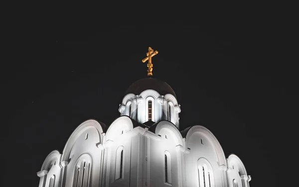 Orthodox Church Night Lasnamae Tallinn — Fotografia de Stock