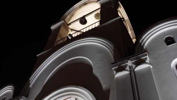 Orthodox Church Night Lasnamae Tallinn — Vídeo de Stock