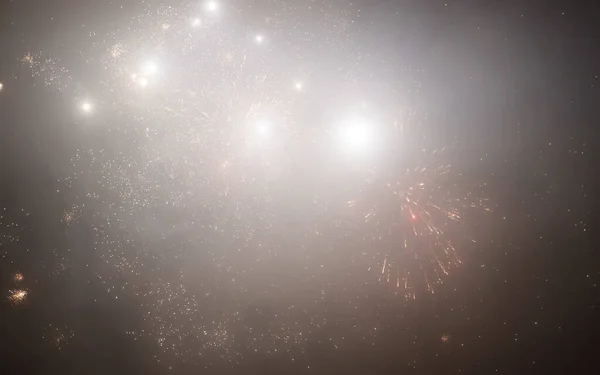 Fajerwerki Niebie Święto Nowego Roku — Zdjęcie stockowe