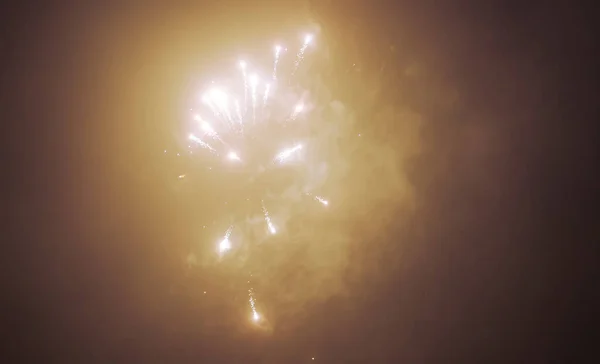 Fogos Artifício Céu Celebração Ano Novo — Fotografia de Stock