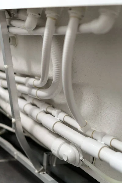 Pipe System Bathtub Hydromassage — Stock Photo, Image