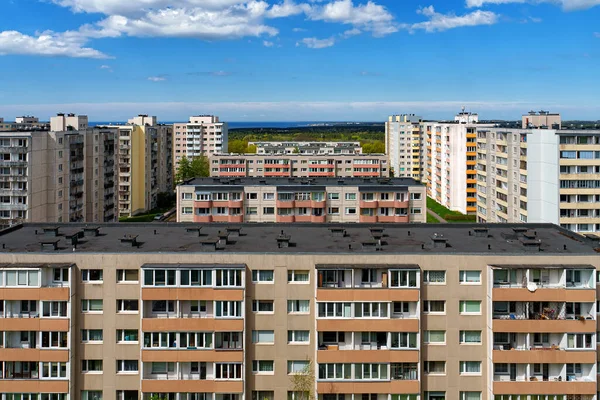 Вид Воздуха Улицы Катлери Паасику Ласнамэ Таллинн — стоковое фото