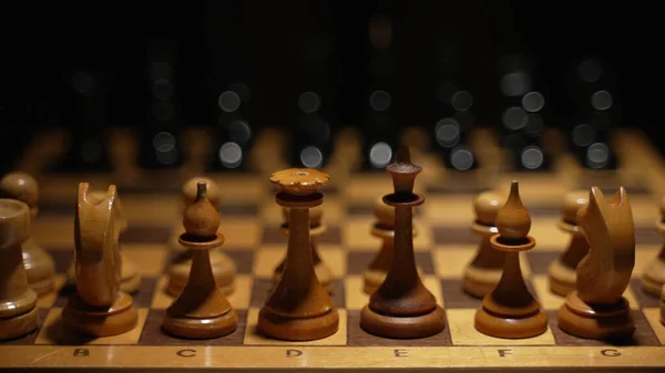 国际象棋比赛开始前 适用于商业广告 — 图库照片
