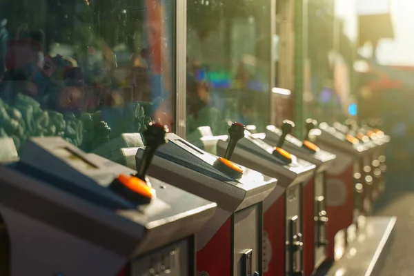 Mechanical Claw Game Machine Close View — Stock Photo, Image