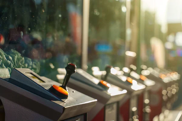 Mechanical Claw Game Machine Close View — Stock Photo, Image