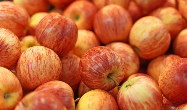 Close View Organic Red Apples Supermarket — Stock Photo, Image