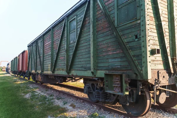 野外博物館の木造電車の馬車 — ストック写真