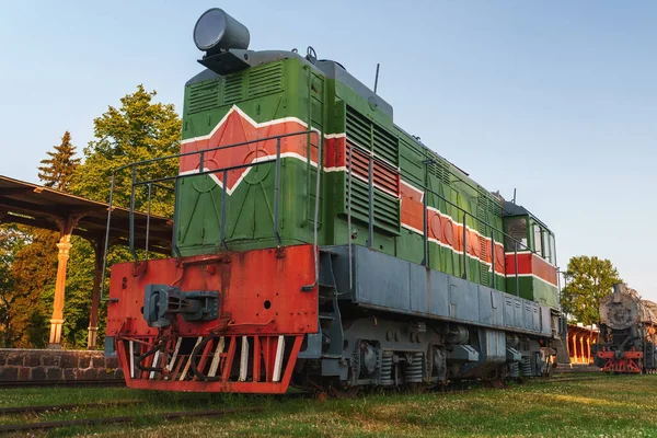 Locomotora Diesel Soviética Museo Aire Libre —  Fotos de Stock