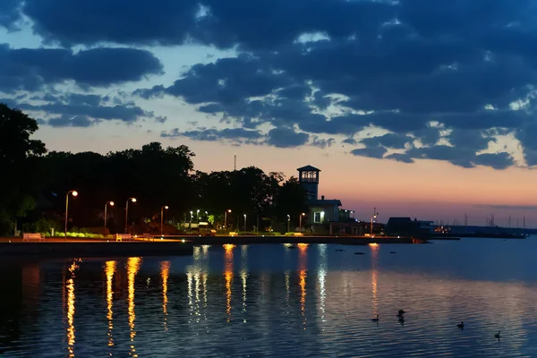 Paseo Marítimo Ciudad Haapsalu Verano Por Noche —  Fotos de Stock