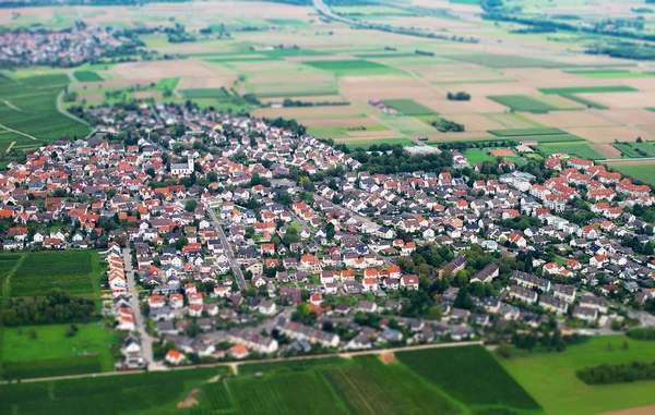 Old town. View from the plane. — Stock Photo, Image