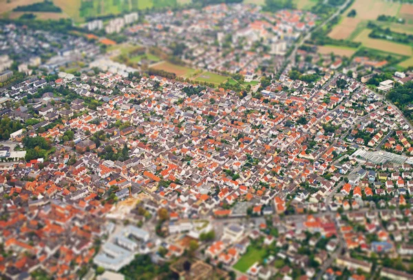 Old town. View from the plane. — Stock Photo, Image