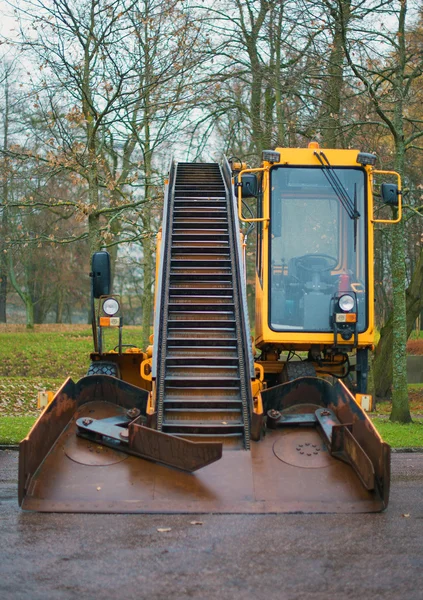 Road services are ready for winter. Winter service vehicle. — Stock Photo, Image