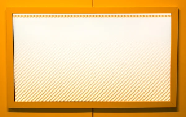 Blank orange tv screen. Place for your text. — Stock Photo, Image