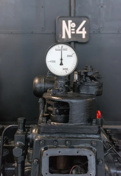 Vintage tachometer. Part of old power plant. — Stock Photo, Image