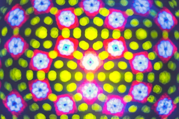 Kaleidoscope. Blurred defocused lights background. — Stock Photo, Image