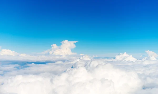 Cloudscape. View from the airplane window. — Stock Photo, Image