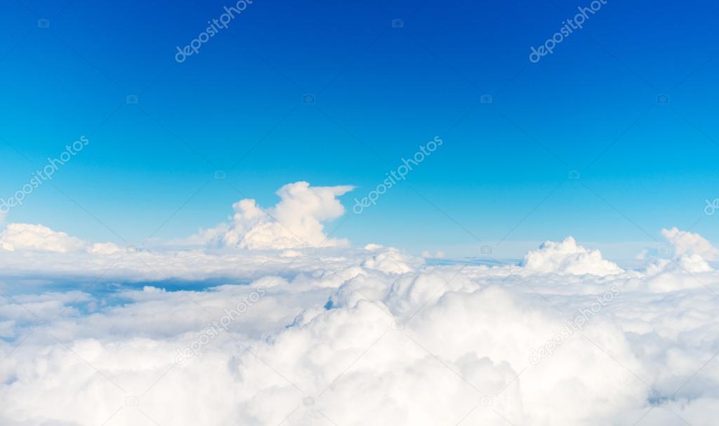 Cloudscape. View from the airplane window.