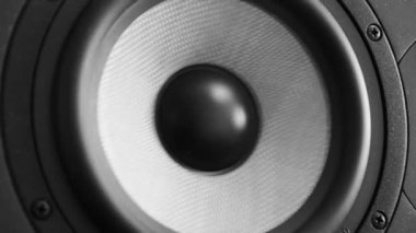 Profesyonel müzik stüdyo monitör taşıma. Yakın çekim.