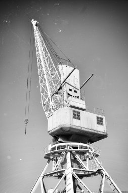 Limandaki Vinci. Eski stil fotoğraf efekti.