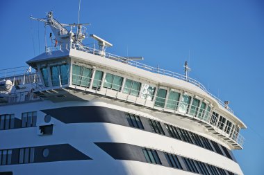 Büyük yolcu feribot deckhouse.