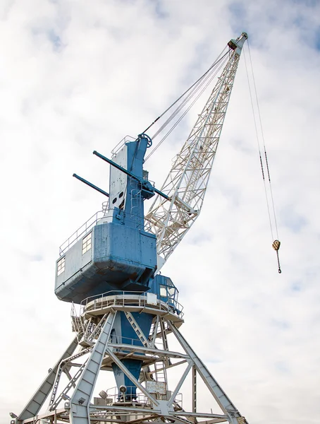 Harbor crane on rails in port. — Stock Photo, Image