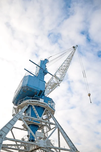 Harbor crane on rails. Perspective view. — Stock Photo, Image