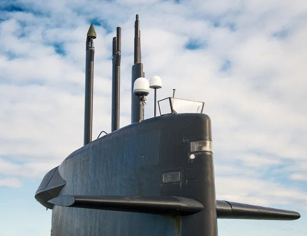 Top of nuclear submarine. Naval fleet. — Stock Photo, Image