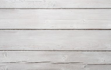 Beyaz desenli ahşap tahta arka plan. Yatay.
