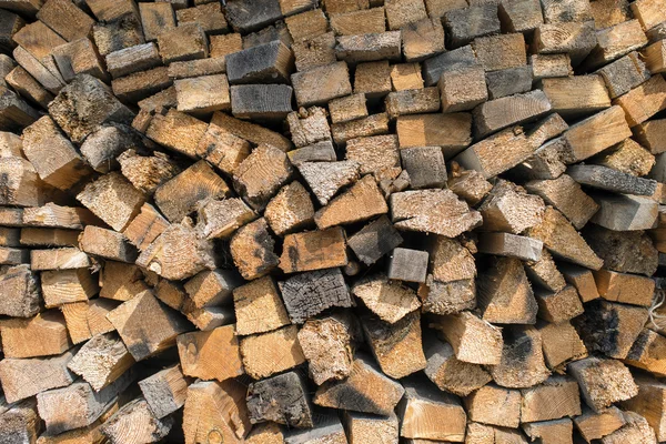 Beaucoup de bûches de bois coupées à sec. Horizontal . — Photo