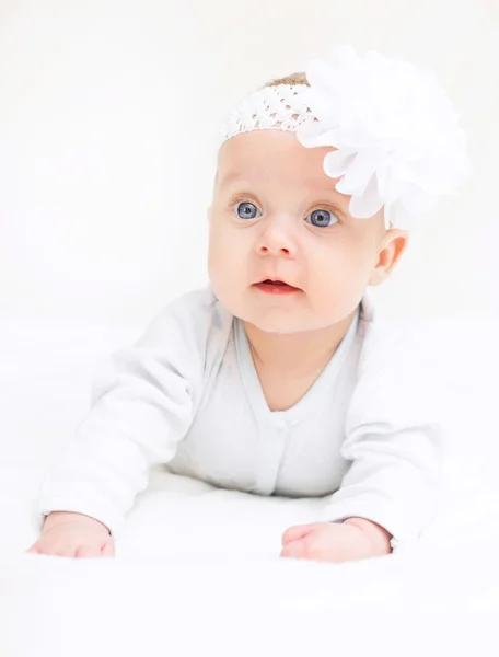 Cute little baby. Place for your text. — Stock Photo, Image