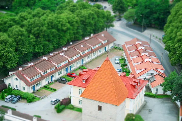 Flygfoto över moderna förorterna. — Stockfoto