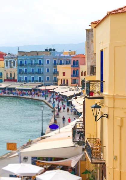 Cityscape and promenade near the sea. Stock Image