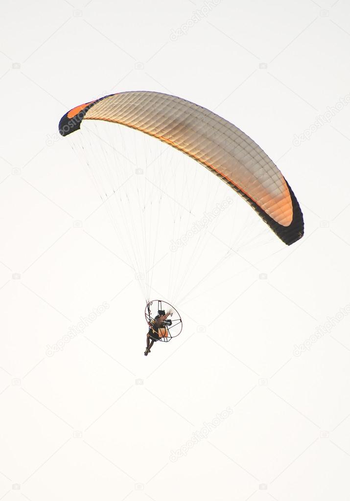 Paraglider on the sky.