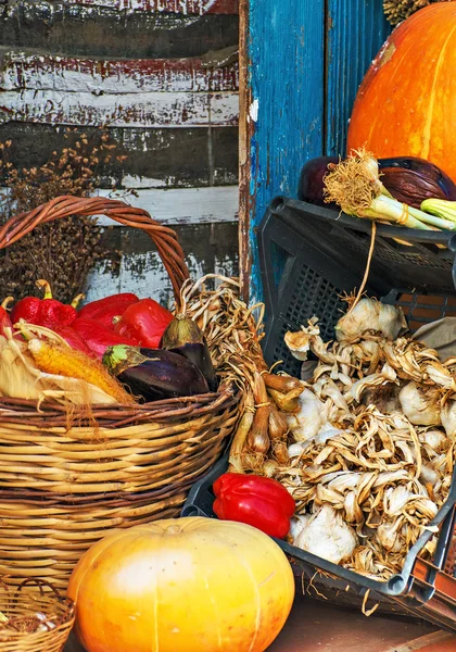 Loja com produtos orgânicos na rua . — Fotografia de Stock