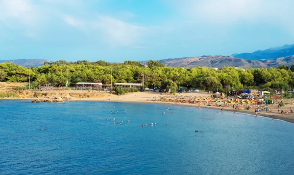 View of the beach with people. — Stock Photo, Image