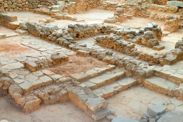 Sítio arqueológico antigo. Ruínas na ilha de Creta . — Fotografia de Stock