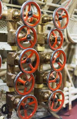 Denizaltı içinde hava motoru.