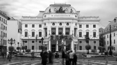 Avrupa 'nın Bratislava Slovakya şehrinde eski bir gün