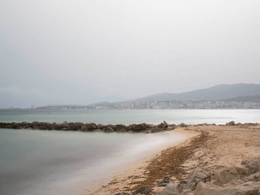 El portixol plaj alanı, playa de Palma, mallorca