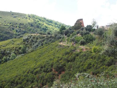 LAS MEDULAS 'ın doğal manzarası, Leon, Castilla - Leon, İspanya
