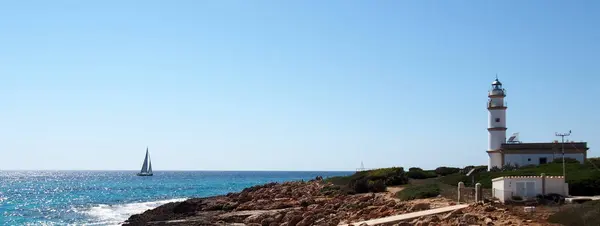 Costas Playas Faros Torres Miradores Las Costas Mallorca Islas Baleares — Foto de Stock